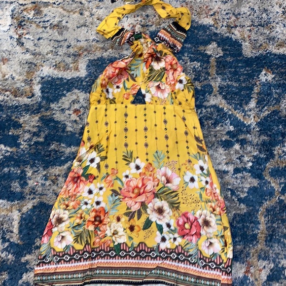 FARM Rio mini halter dress size xs/2 UNIQUE design - Picture 6 of 7